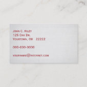 Carte De Visite pommes rouges dans des paniers boisseaux (Dos)