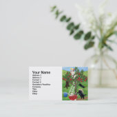 Carte De Visite Pommier Labradors (Debout devant)