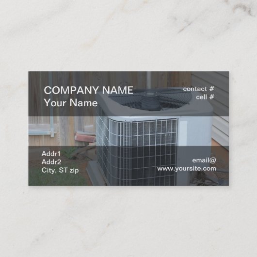 Carte De Visite pompe à chaleur extérieure (Devant)