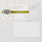 Carte De Visite pompe à chaleur extérieure (Devant / Derrière)