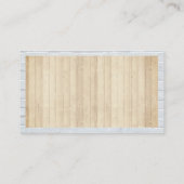 Carte De Visite Pompe | Mur en bois et brique (Dos)