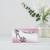 Carte De Visite Pompes florales chics de talons hauts de (Debout devant)