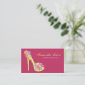 Carte De Visite Pompes florales chics de talons hauts de (Debout devant)