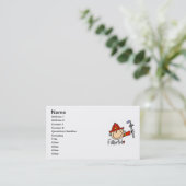 Carte De Visite Pompier (Debout devant)