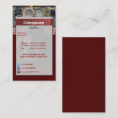 Carte de visite pompier (Devant / Derrière)