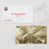 Carte De Visite Pompier 3 Médaille d'or Bugle (Devant / Derrière)