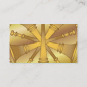 Carte De Visite Pompier 5 Médaille d'or Bugle (Dos)