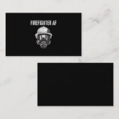 Carte De Visite Pompier AF | Masque gaz | Funny Firefighter (Devant / Derrière)