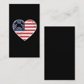 Carte De Visite Pompier, amie amie de Valentines (Devant / Derrière)