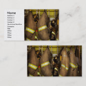 Carte De Visite Pompier - Camion de soute (Devant / Derrière)