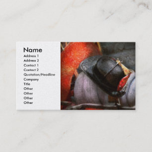Carte De Visite Pompier - Casquette - Département des pompiers de 