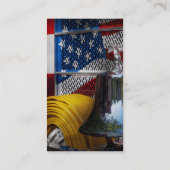 Carte De Visite Pompier - d'un rouge ardent (Dos)