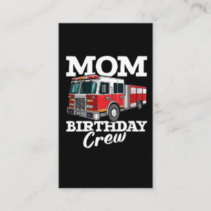 Carte De Visite Pompier Enfants Pompiers Camion Maman Anniversaire