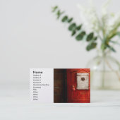 Carte De Visite Pompier - La boîte à feu (Debout devant)