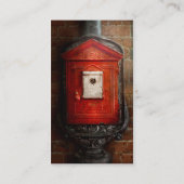 Carte De Visite Pompier - La boîte à feu (Dos)
