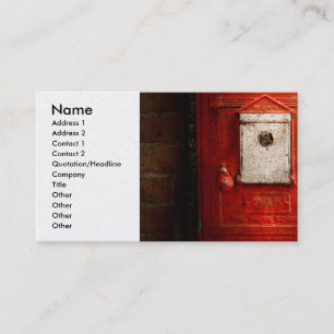 Carte De Visite Pompier - La boîte à feu