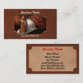 Carte De Visite Pompier - le chef des pompiers (Devant / Derrière)