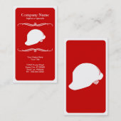 Carte De Visite pompier mod casquette dur (Devant / Derrière)