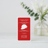 Carte De Visite pompier mod casquette dur (Debout devant)