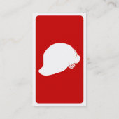 Carte De Visite pompier mod casquette dur (Dos)