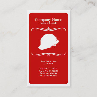 Carte De Visite pompier mod casquette dur