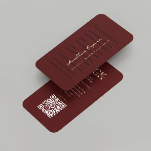 Carte De Visite Pompier moderne Secourt incendie noir rouge monogr