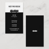 Carte De Visite Pompier | Parfait (Devant / Derrière)