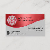 Carte De Visite Pompier Pompier Service Pompier Professionnel (Devant)