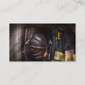 Carte De Visite Pompier - porté et utilisé (Dos)