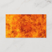 Carte De Visite Pompier professionnel du service des incendies (Dos)