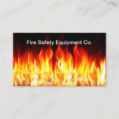 Carte De Visite Pompier Thème Équipement de sécurité incendie (Devant)