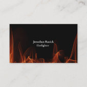 Carte De Visite Pompier unique (Devant)