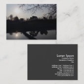 Carte De Visite Pont au-dessus d'une rivière (Devant / Derrière)