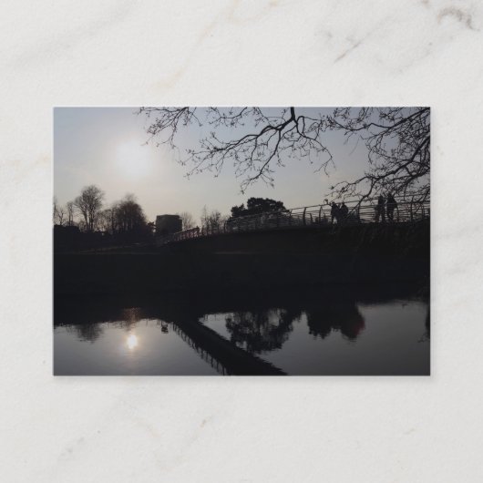 Carte De Visite Pont au-dessus d'une rivière (Devant)