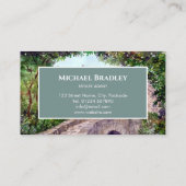 Carte De Visite Pont de pierre Yorkshire Ferme Aquarelle (Dos)