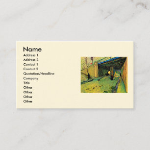 Carte De Visite Pont ferroviaire sur Montmajour par Vincent van Go