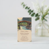 Carte De Visite Pont sacré dans l'art de hanga de Nikko Hiroshi (Debout devant)