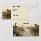 Carte De Visite Pont suspendu II, Bristol, Angleterre de Clifton (Devant / Derrière)