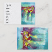 Carte De Visite PONTE VECCHIO Florence par Aquarelle de nuit Blanc (Devant / Derrière)