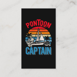 Carte De Visite Pontoon Capitaine Pontoon Vintage Bateau