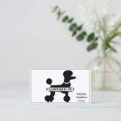 Carte De Visite Poodé Animaux de compagnie / Animateur (Debout devant)