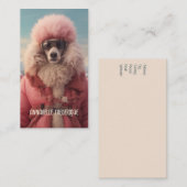 Carte De Visite Poodle arctique (Devant / Derrière)