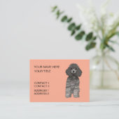 Carte De Visite Poodle Dog Pet Grooming (Debout devant)