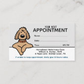 Carte De Visite Poodle Doodle Chien Soins aux animaux de compagnie (Devant)