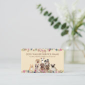 Carte De Visite Poodle gris Carlin australien Corgi Chiens Brown (Debout devant)