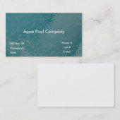 Carte De Visite Pool Company (Devant / Derrière)