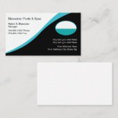 Carte De Visite Pool Design Moderne Et Design Spa (Devant / Derrière)