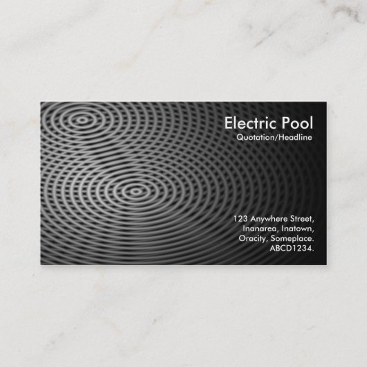 Carte De Visite Pool électrique 02 (Devant)