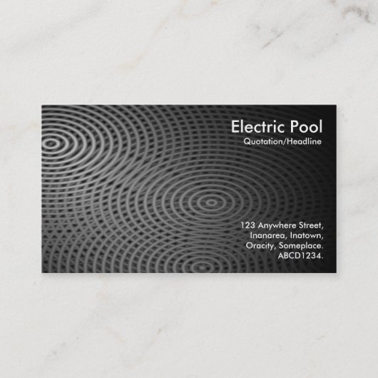 Carte De Visite Pool électrique 09 (Devant)