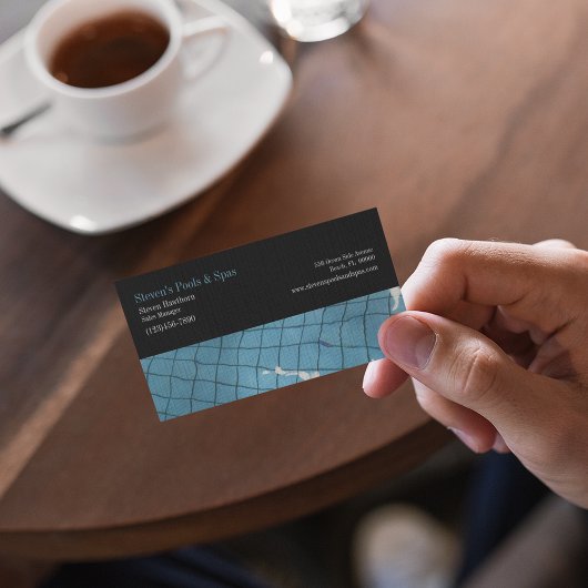 Carte De Visite Pool et société Spa